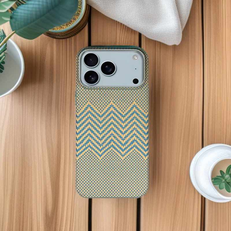 

Kevlar phone case suitable for iPhone 17 Promax aramid fiber magnetic protective case