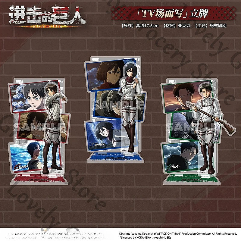 anime-mikasa·ackerman-ataque-a-los-titanes-eren-jaeger-shingeki-no-kyojin-levi-ackerman-attack-on-titan-cosplay-acrylic-sign