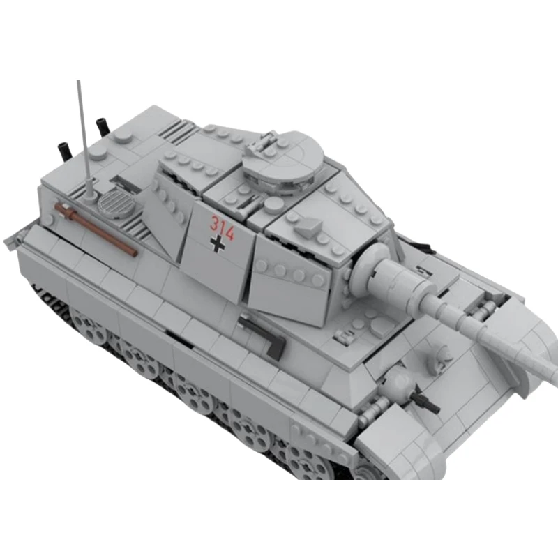 Hot Tiger II Tank Military Tracked Model Building Blocks Educational Toys Sets DIy Figure Model for Kids Adults Holiday Gift