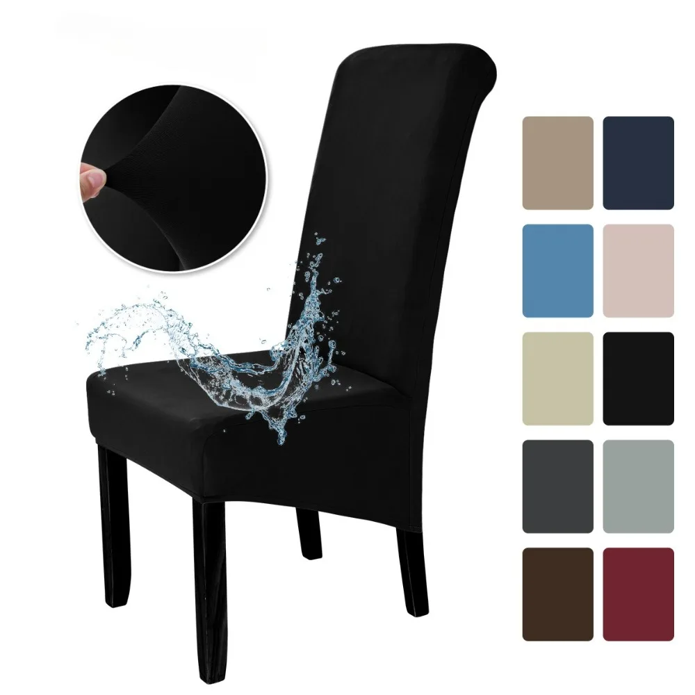 1/2/4/6 pcs elastic milk silk waterproof chair covers, universal, fully wrapped, pet-friendly, dustproof, hotel chair cover