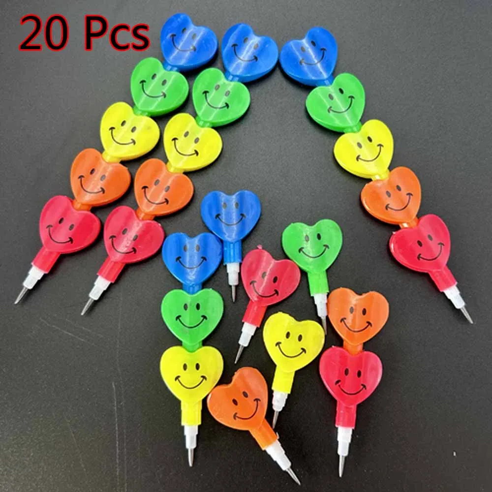 20pcs Creative Kids Cute Building Block Pencil Painting Cartoon Cute Pencils No Sharpening Pencil School Supplies