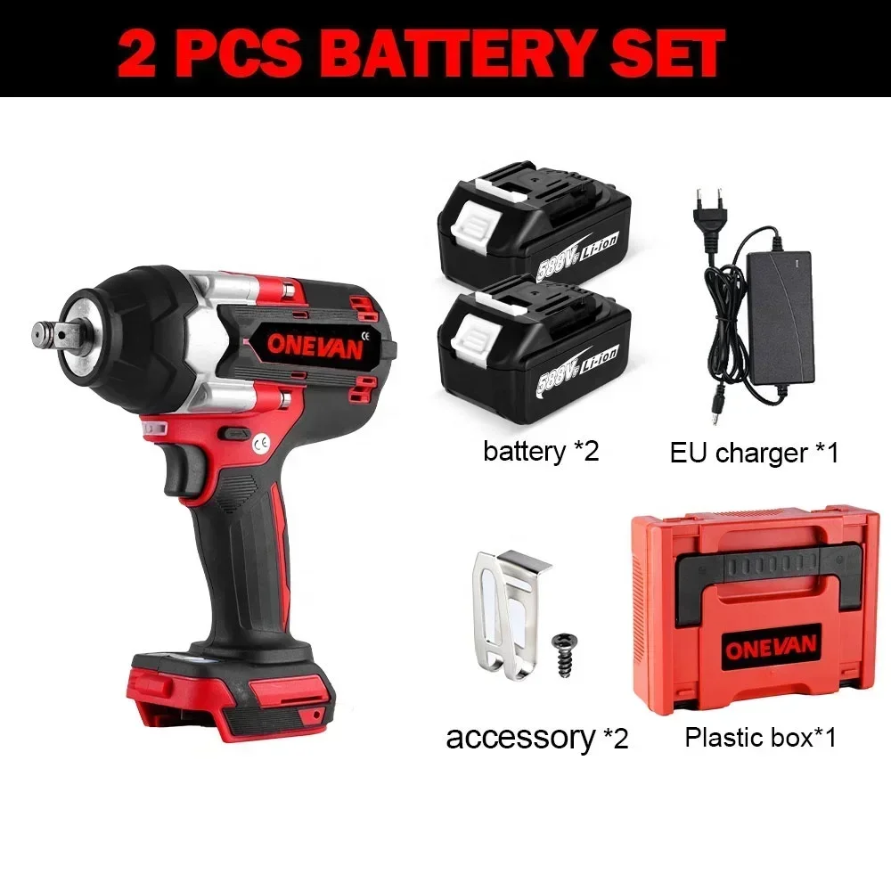 1800nm High Torque Electric Wrench 1/2 Inch Brushless Impact Wrench DTW700 Cordless Power Tool For Makita 18v Battery