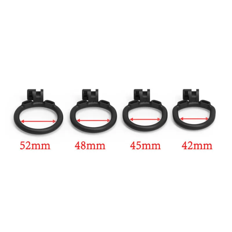 Resin Negative Chastity Cage for Men Sissy Lightweight Cock Lock with 4 Size Penis Rings Lock Device BDSM Adults Sex Toys Shop