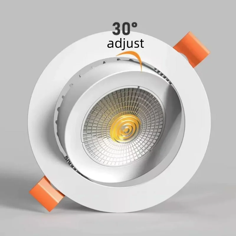 Adjustable Angle Embedded Ultra-Thin Spotlight COB Ceiling Light 2CM Ultra-Thin LED Cabinet Light
