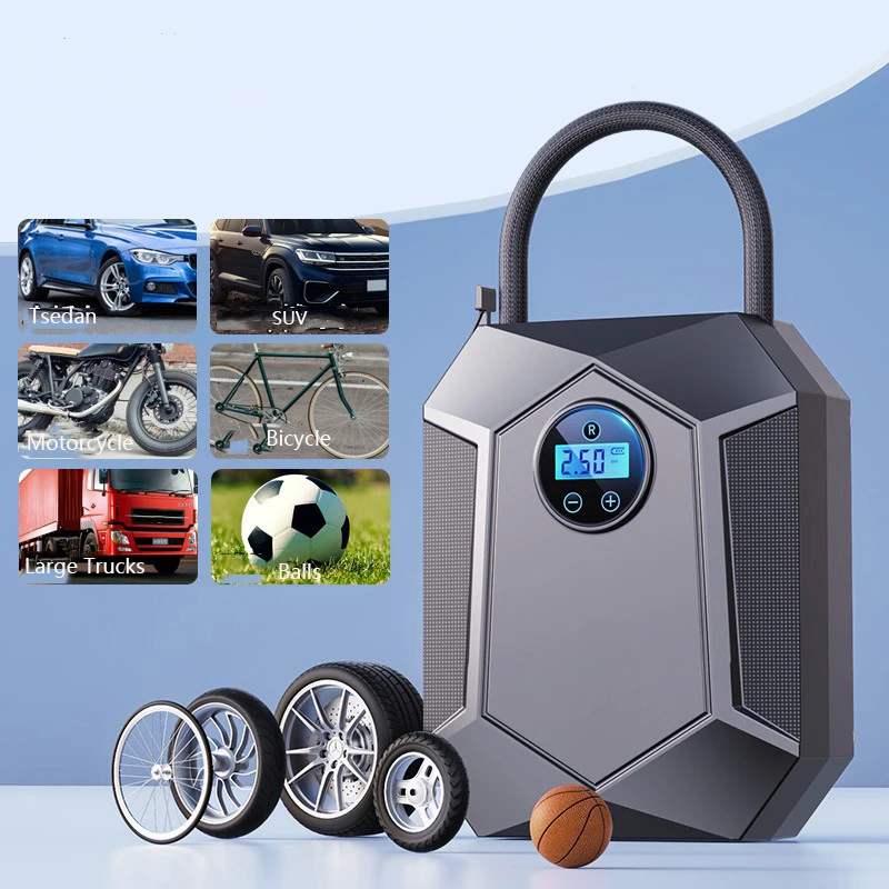 DC12V Portable Wired Car Tire Inflator Air Compressor Air Pump Corded Car Air Pump for Car Bike Motorcycle Tyre Balls