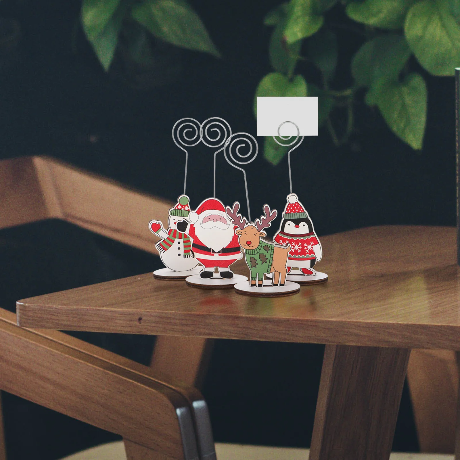 

12Pcs Reusable Memo Holder with Anti-Slip Base Spiral Top Desktop Table Number Stand for Holiday Engagement Shower