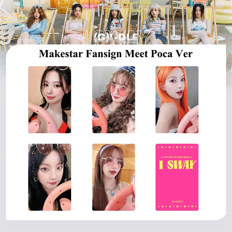 KPOP 5pcs/set Gidle New Album I SWAY LOMO Card Minnie YUQI HD High Quality Fan Collection Gift (G) I-DLE Postcard Photo Card