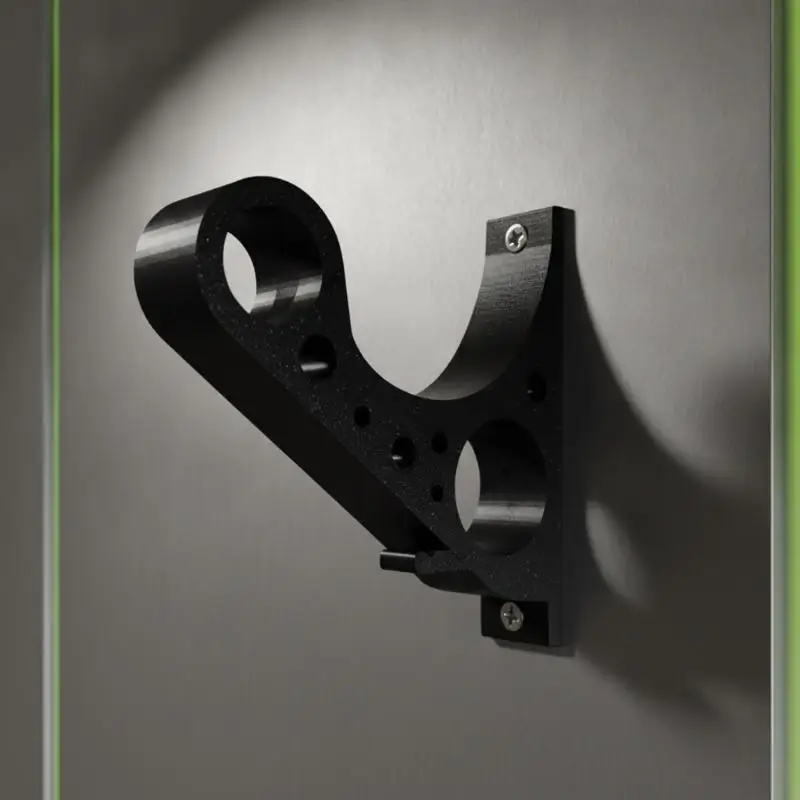 Multi-Purpose Motorcycle Helmet Wall Hanger Black Heavy Duty Bracket for Keys Bags Caps Home Garage Display Organizer