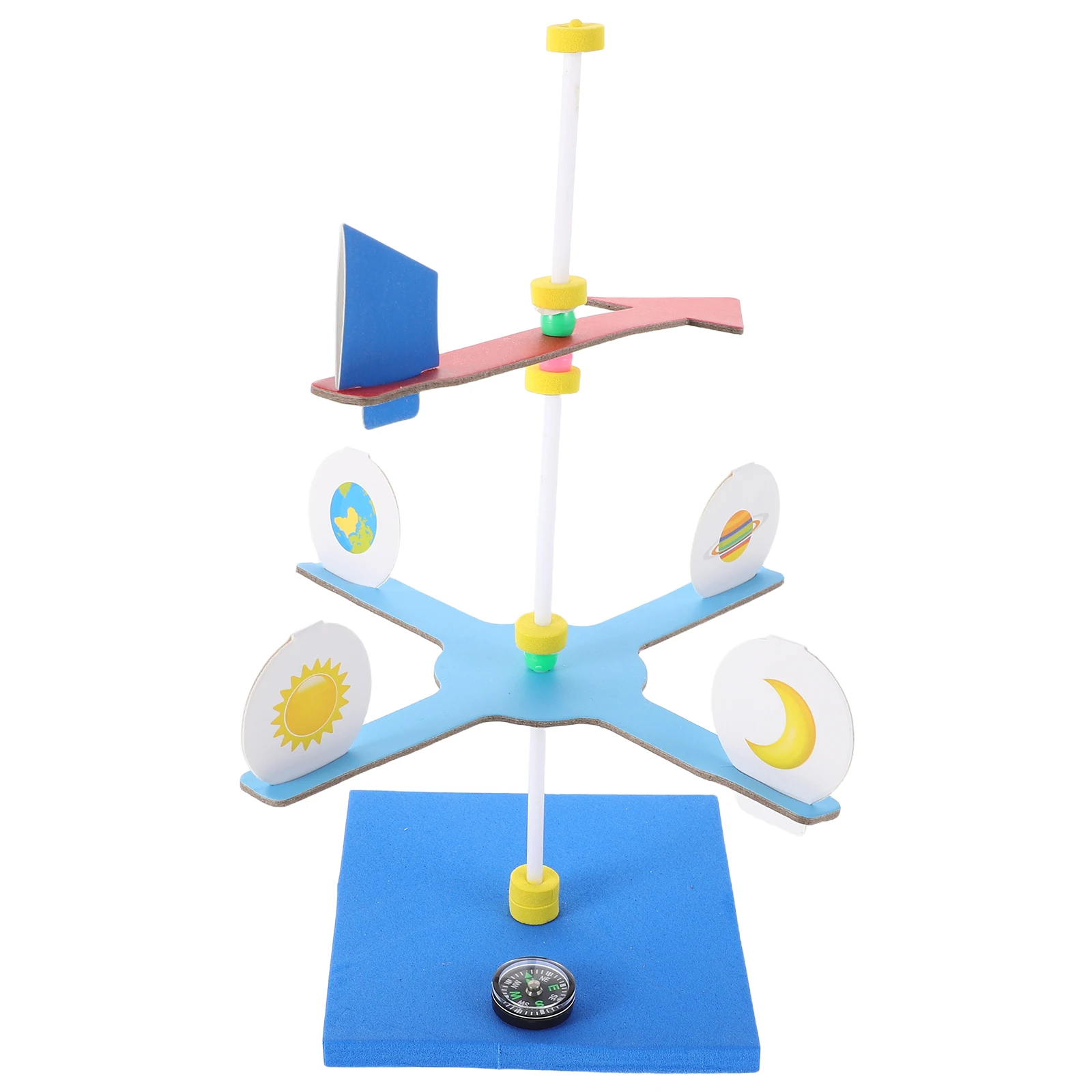 

1 set STEM Vane Toy Diy Science Experiment Kit Educational Assembly Plaything Learning Set 3D Science Kits Hands-on for Kids