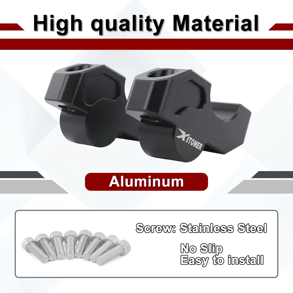 Motorcycle Handlebar Risers 30mm with 20mm offset For ZONTES 703F 2024-2026 KOVE 800X 2023-2026 625X For Honda CTX 1300 CTX 700