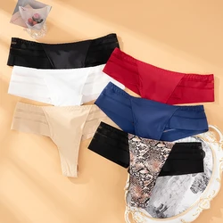 3Pcs G-String Women's Panties Seamless Perspective Transparent Underwear Sexy Women Underpants Female Thong Brazilian Lingerie