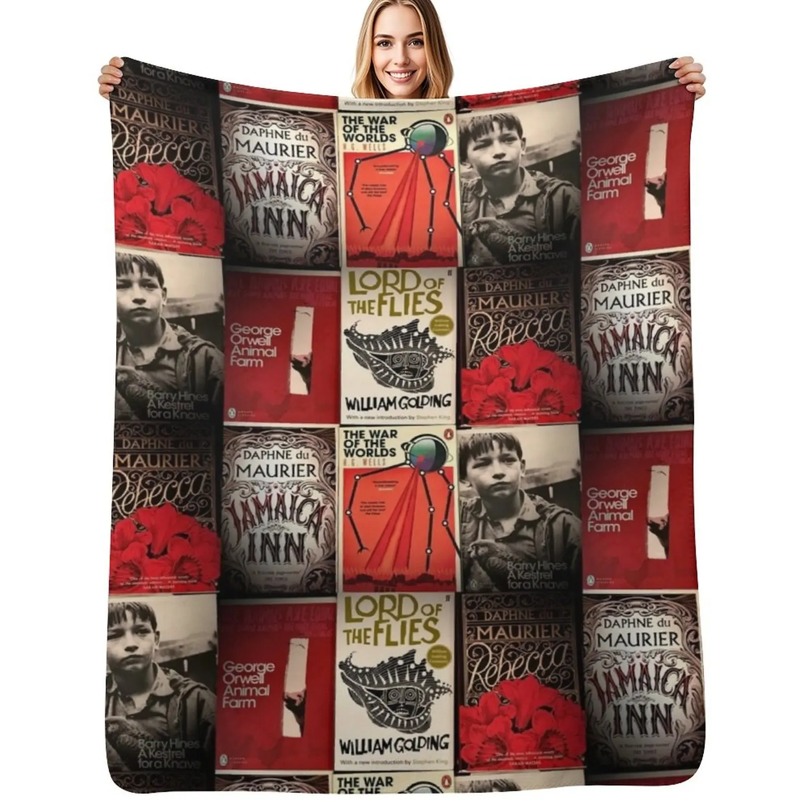 Classic Book Covers Throw Blanket Sleeping Bag Multi-Purpose Softest Thermal Baby Summer Beddings Blankets