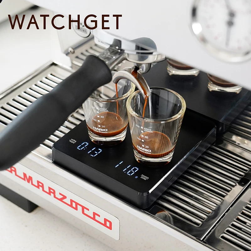 watchget 3kg/0.1g Coffee Scale with Timer Digital Coffee Scale for Pour Over and Drip Coffee Rechargeable Kitchen Scale