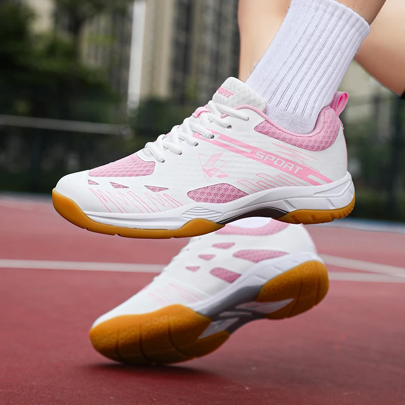 Sapatos de badminton profissionais para homens e mulheres, Tênis de Fitness ao ar livre, Sapatos Confortáveis de Treinamento de Voleibol, Tamanhos 36-45