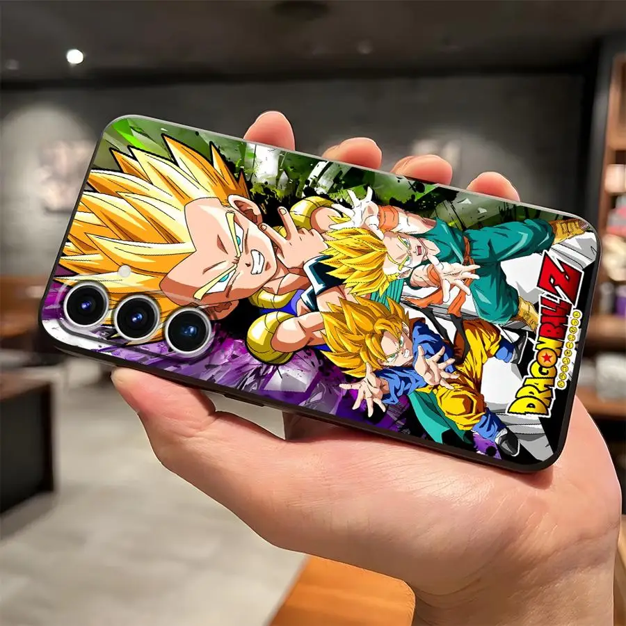 Dragon Ball Cool Son Goku Schwarze weiche Handyhülle für Samsung Galaxy S21 FE S24 Plus S20 S25 Edge S23 Ultra