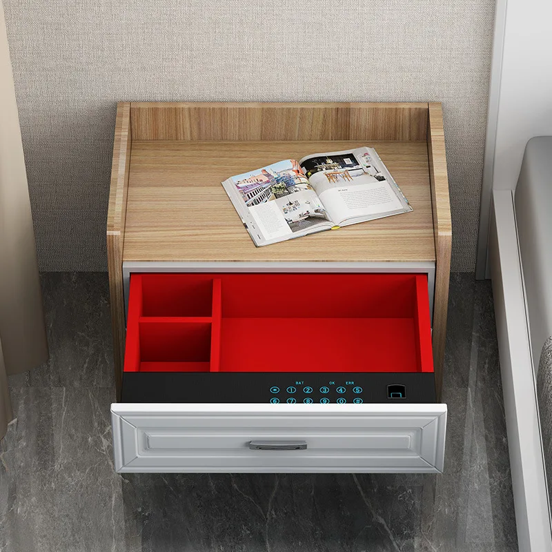 Wardrobe fingerprint password drawer safe household small hidden smart invisible safe