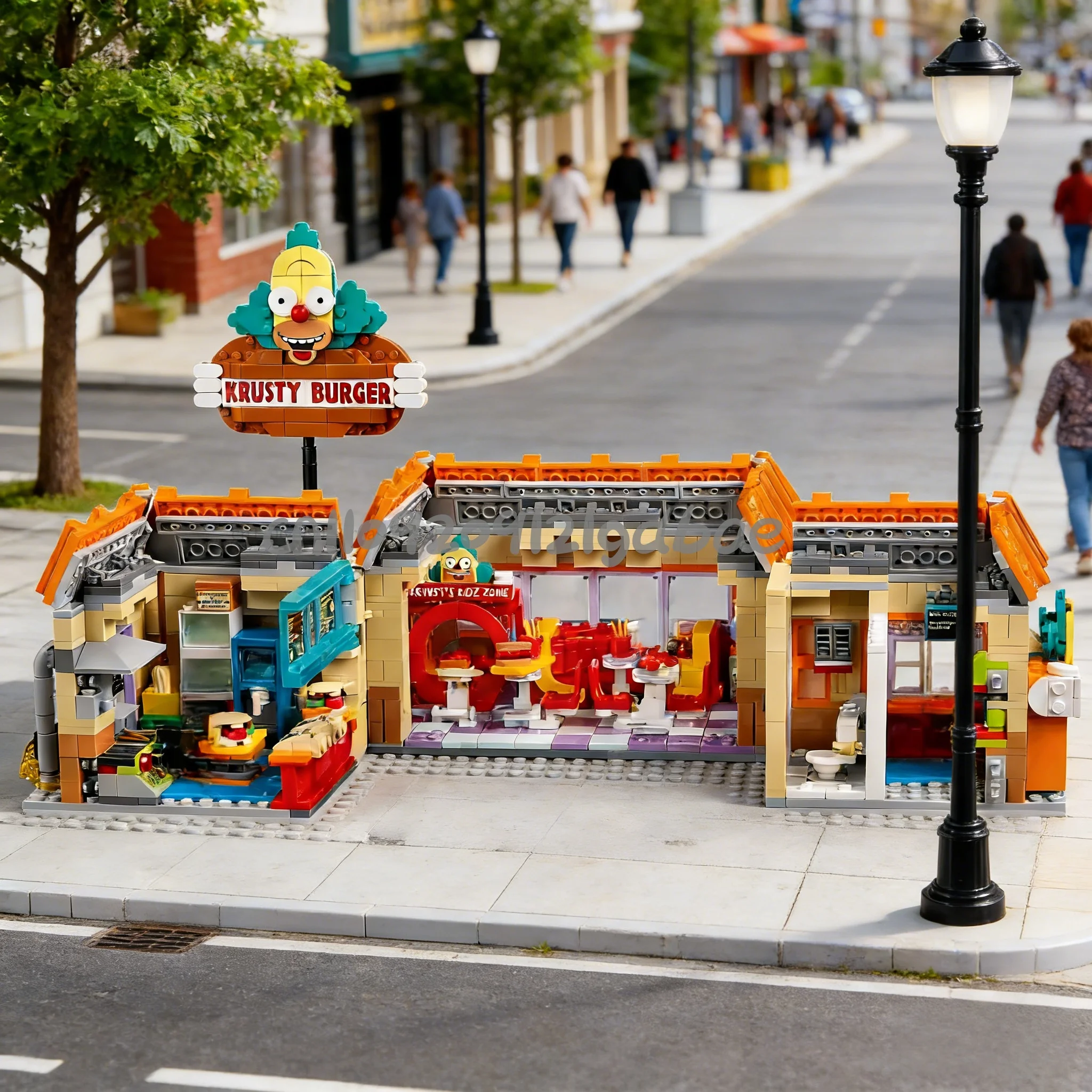 

Новинка 2025 года: развивающий конструктор 1635 MOC «Ресторан Krasti Burger» — креативный подарок на день рождения