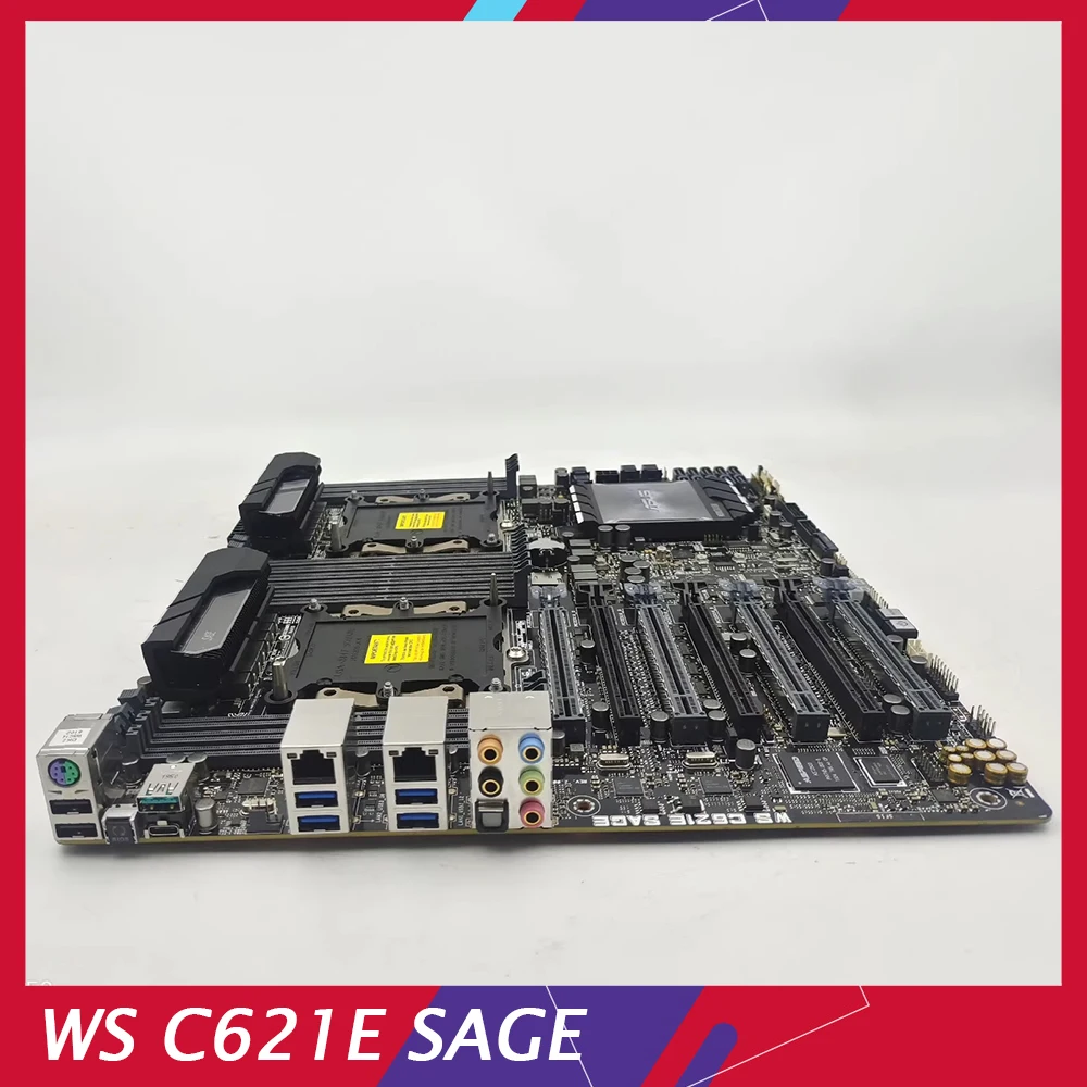Original Workstation Motherboard WS C621E SAGE C621 12 x DIMM DDR4 1536GB 100% Testing Before Shipment