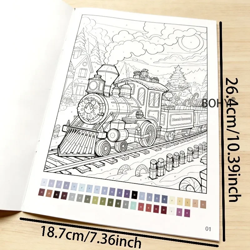Adult Coloring Book, Relaxing and Stress Relieving Mandala and Flower Animal Themed Pages Include 32 Pages of Art Coloring Pages