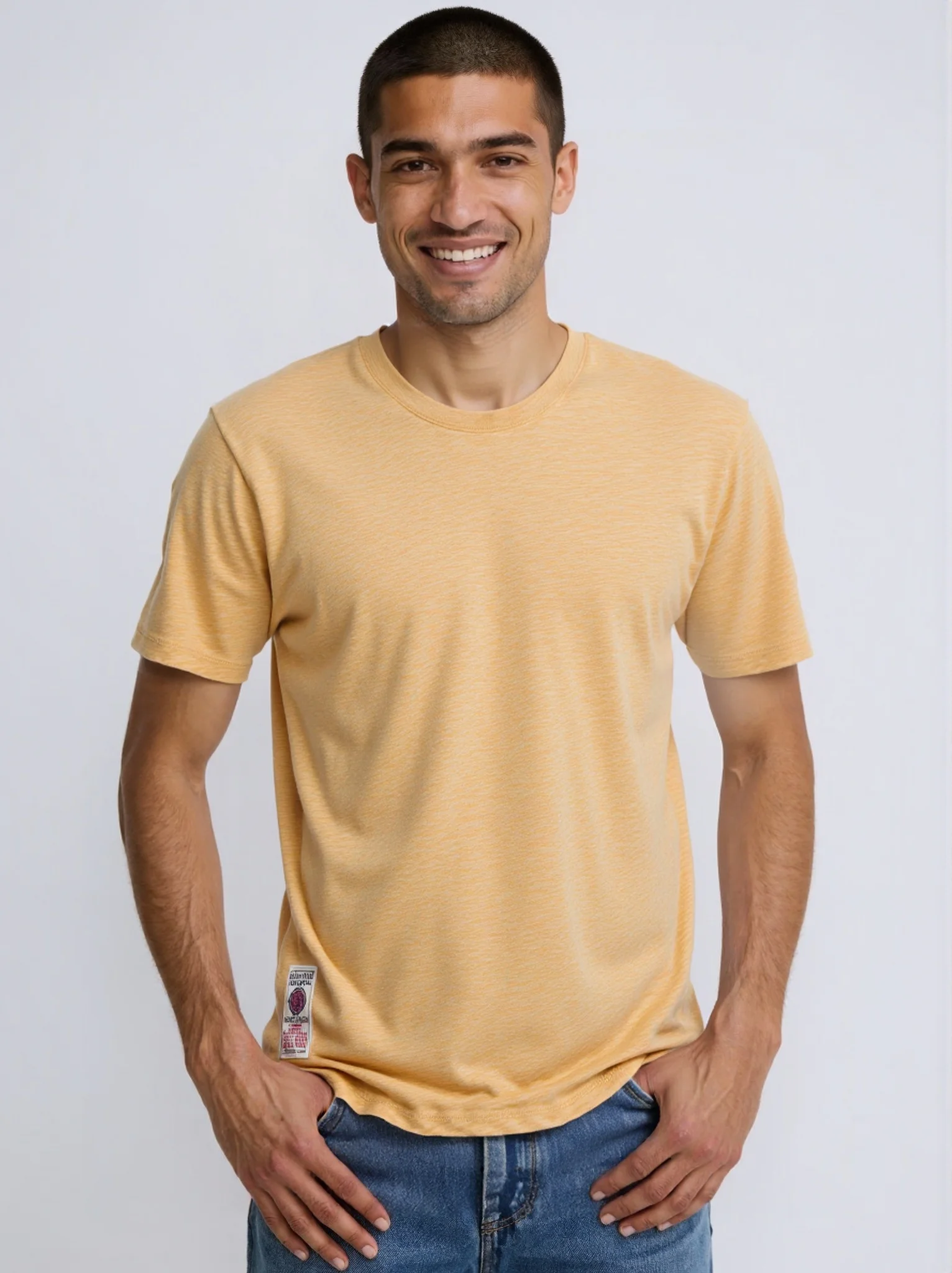 

Новая мужская футболка с коротким рукавом, хлопок/полиэстер, одноцветная, необычная пряжа, футболка для мужчин, высокое качество, классические топы