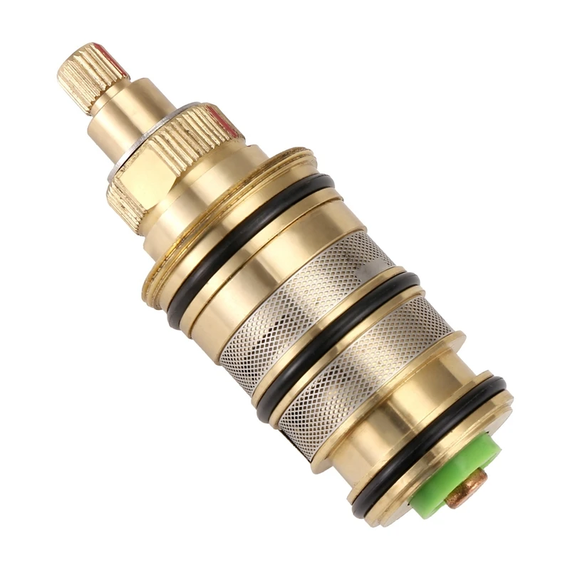 Brass Replacement Thermostatic Cartridge,Shower Mixer Valve Bar Repair Kit Intelligent Thermostatic Valve Core