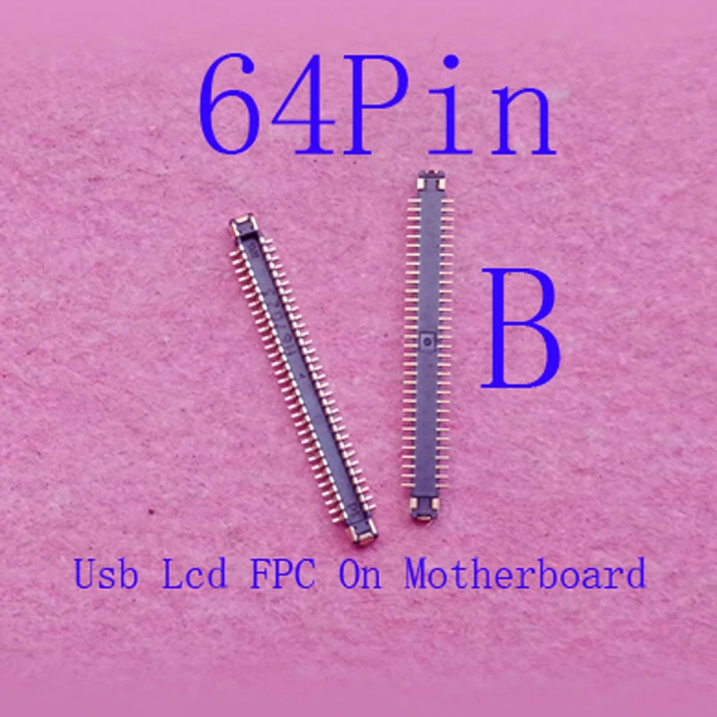 2-10 шт. разъем для зарядки ЖК-дисплея FPC, USB-зарядное устройство для Samsung Galaxy Note 8 G965 S9 S8 Plus G950 S8Plus S9Plus 64-контактный разъем