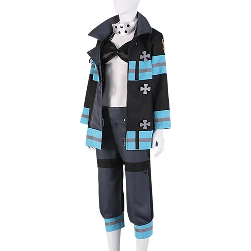 Fire Force Kotatsu Tamaki Costume Cosplay 1a speciale vigili del fuoco donne gioco di ruolo uniforme vestito Tamaki Kotatsu Set completo parrucca