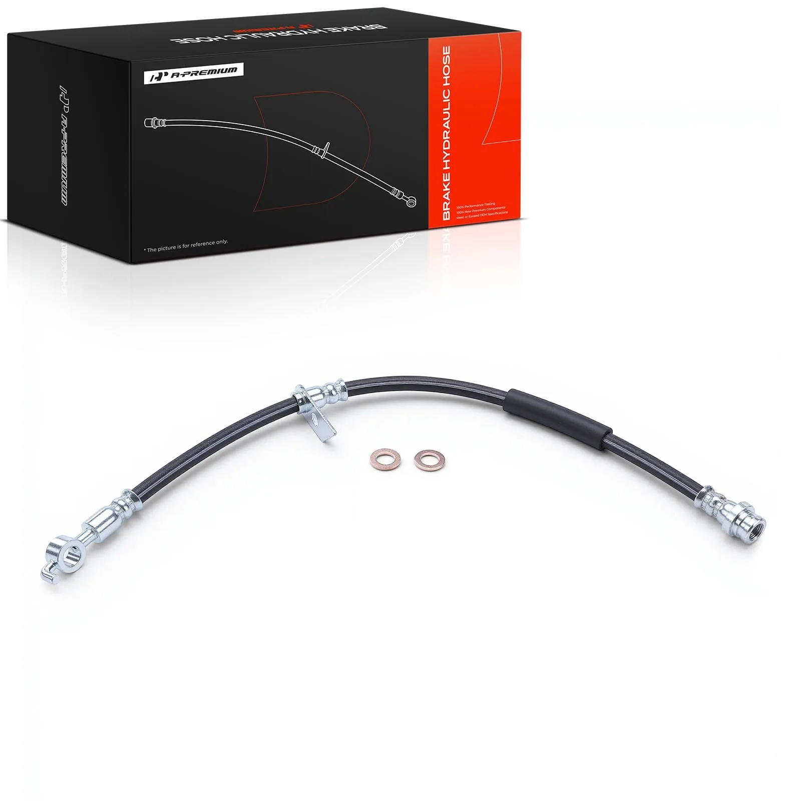 A-Premium Front Driver Side Brake Hydraulic Hose for Ford Fusion 2013-2017 SSV Plug-In Hybrid 2019-2020 Lincoln MKZ 2013-2019