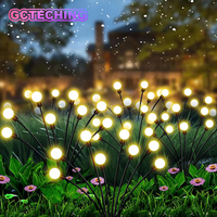 10 LED Solar Garden Lights Firefly Waterproof Solar Lights Outdoor for Yard Patio Pathway Christmas Decorations Solar Lamp