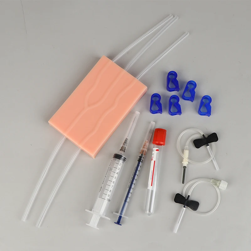 

Venipuncture Injection Practice Pad Simulation Human Skin Tear Resistant Portable For Students Nurses Suture Training Model