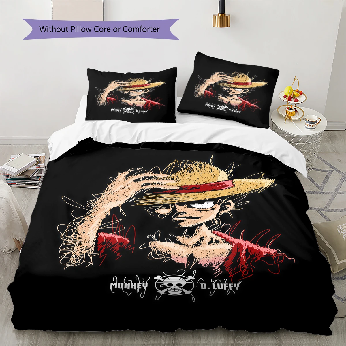 ONE PIECE Monkey D. Luffy Duvet Cover Soft Comfortable, Kids Bedding Gift, Size with Different Sizes -HE83