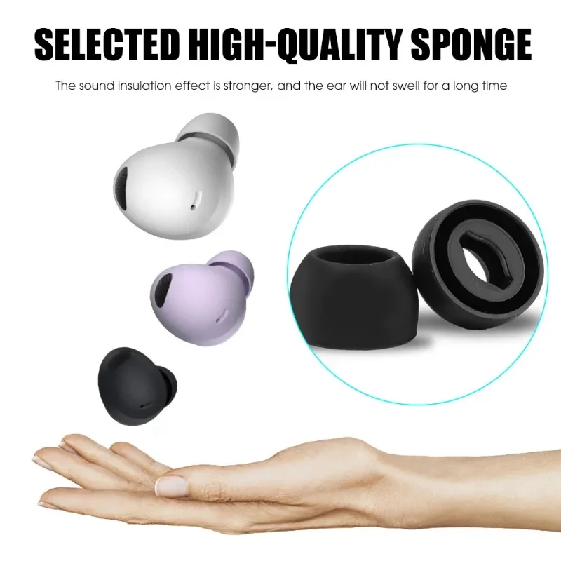 For Samsung Galaxy Buds Pro New Anti-drop Eartips Earplug Replacement Ear Cushion Cap for Buds Pro Soft Silicone Ear Tips S M L