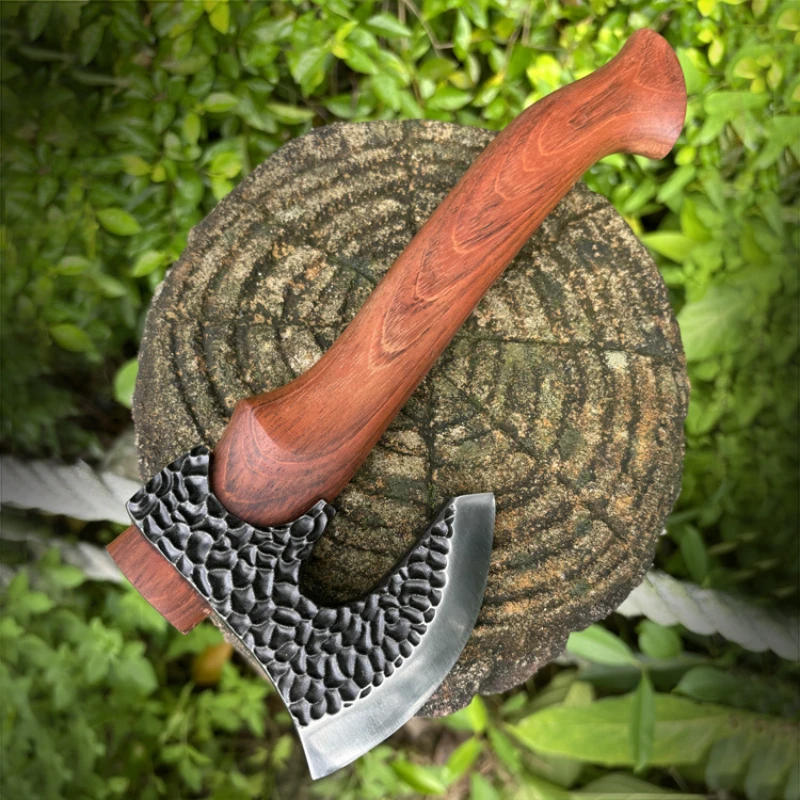 Direct Sale! Forged Multi-Functional Outdoor Axe - Heavy-Duty Wood Splitting Tool for Camping, Home & Woodworking