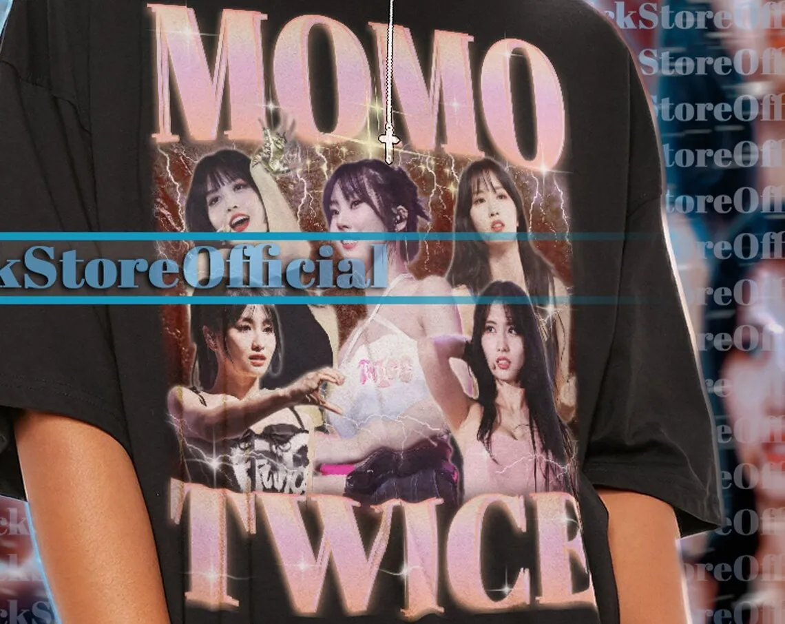 MOMO TWICE Group Girl Band Sweatshirt Momo Twice Vintage  Momo Twice Girl Retro  Momo Merch Gift Jihyo Nayeon #SAF