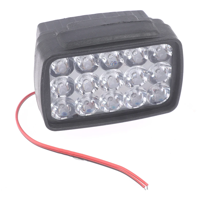 Motorcycle Headlight Spot Light 15 LED 1000LM For Motos ATV Scooter Lighting