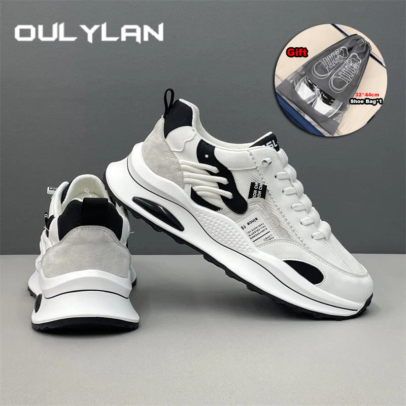 Outdoor Antislip Casual Sport Shoes Men Comfortable Lightweight Running Footwear Wear Resistant Soft Thick Sole Men Sneakers