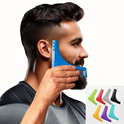 YS00005- Men's Beard Comb Hairdressing Beard Care Beard Styling Template Ruler Comb