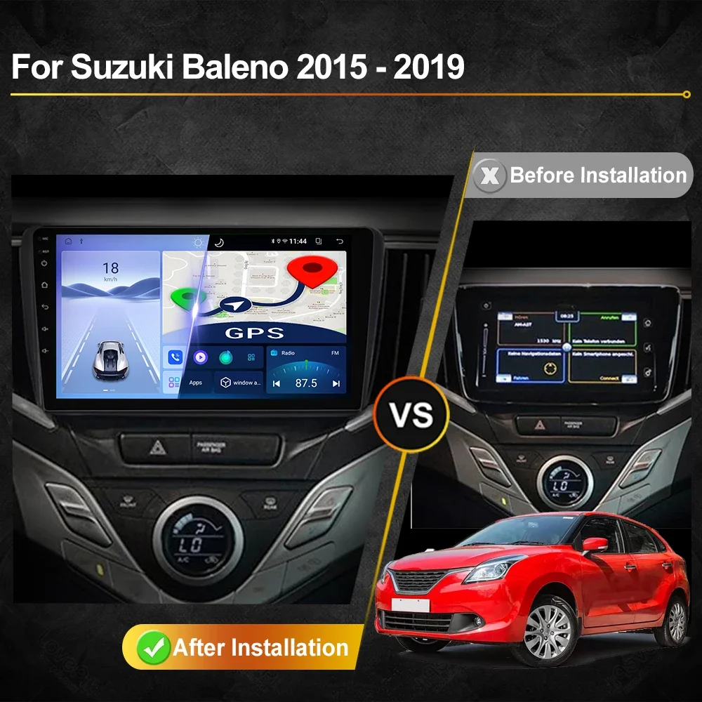 For Suzuki Baleno 2015 - 2021 Car Radio Android Automotive Multimedia Player GPS Navigation Carplay Touch Screen Auto Stereo