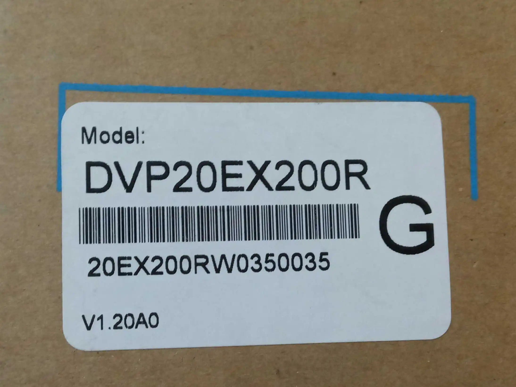 100% New  DVP ES2 Series DVP20EX200R / T PLC Programming Controller for AOI Inspection Machine