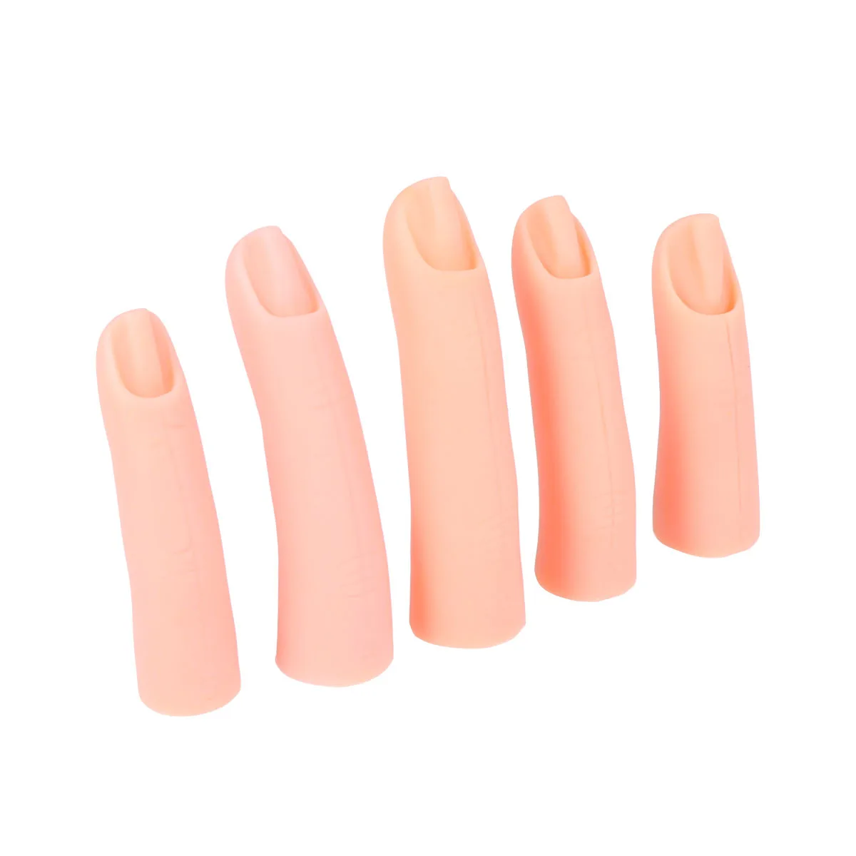 

Nail Art Practice False Finger Premium Material Durable Practical Use Easy Convenient Nail Art Beginners Salon Artists Gift