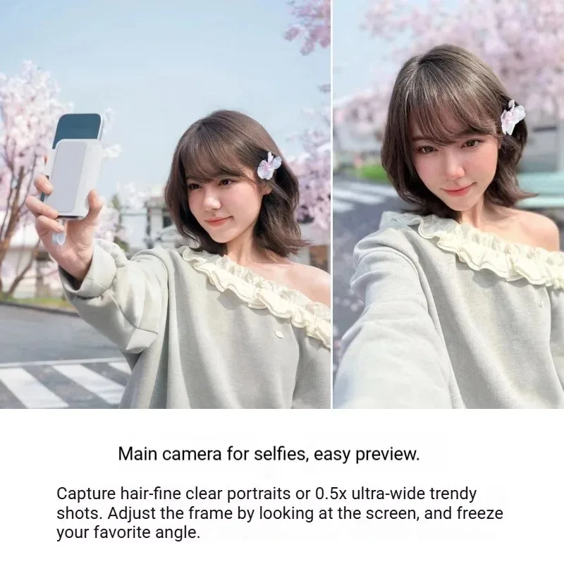 Insta360 Snap Selfie Screen 3.5'' Magnetic Selfie Monitor Zero‑Delay View Screen 4K USB-C Total Touchscreen Control with Light view 2