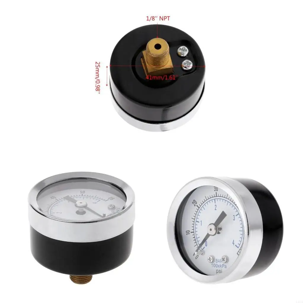 L43A Gauge 0-60PSI 1/8