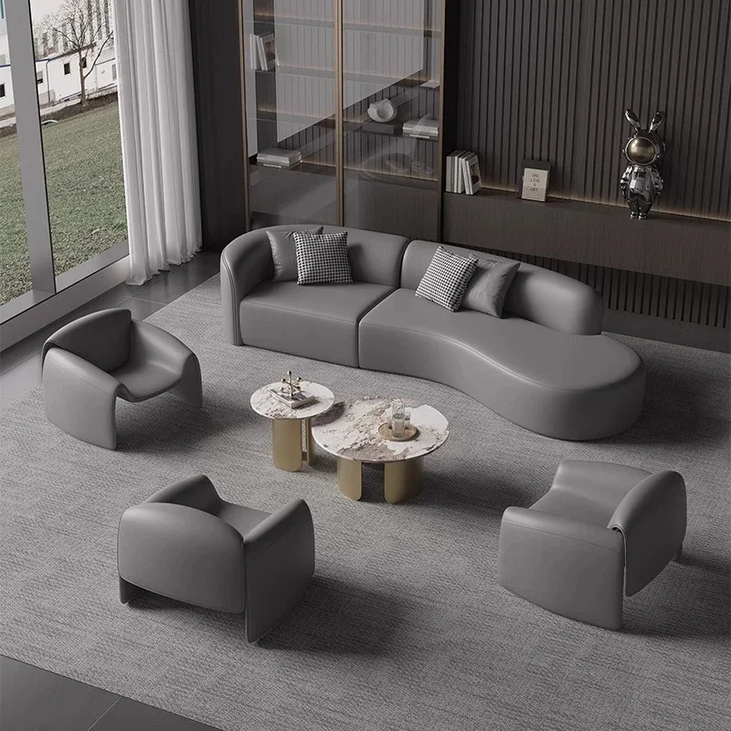 

Hotel Lobby Sofa VIP Club Exhibition Hall Lobby Business Rest Area Reception Sales Office Sofa Combination