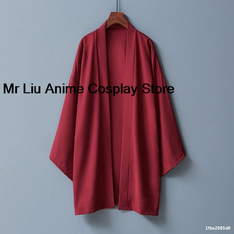 

Новые летние мужские длинные кимоно 3D: традиционная японская одежда, мужской кардиган с открытым передом, накидка, юката, куртка, пальто, черный цвет