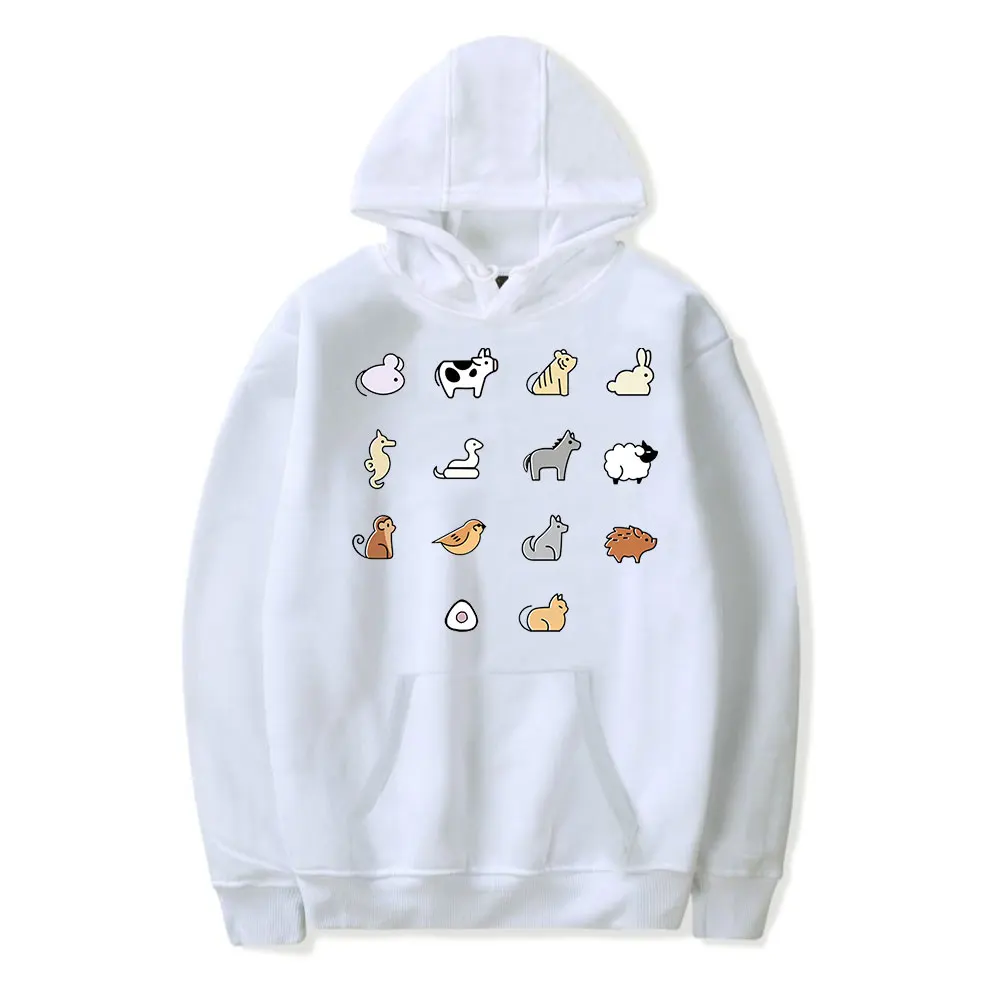 Fruit Basket Merch Zodiac Animals Vintage 90s Hoodie Men and Women Harajuku Hip-hop Sports Spring Sweatshirt Pullover Outwear