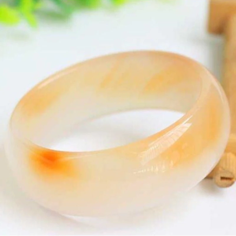 

New Natural High-ice Agate Flat Strip Women's Fashion Bracelet