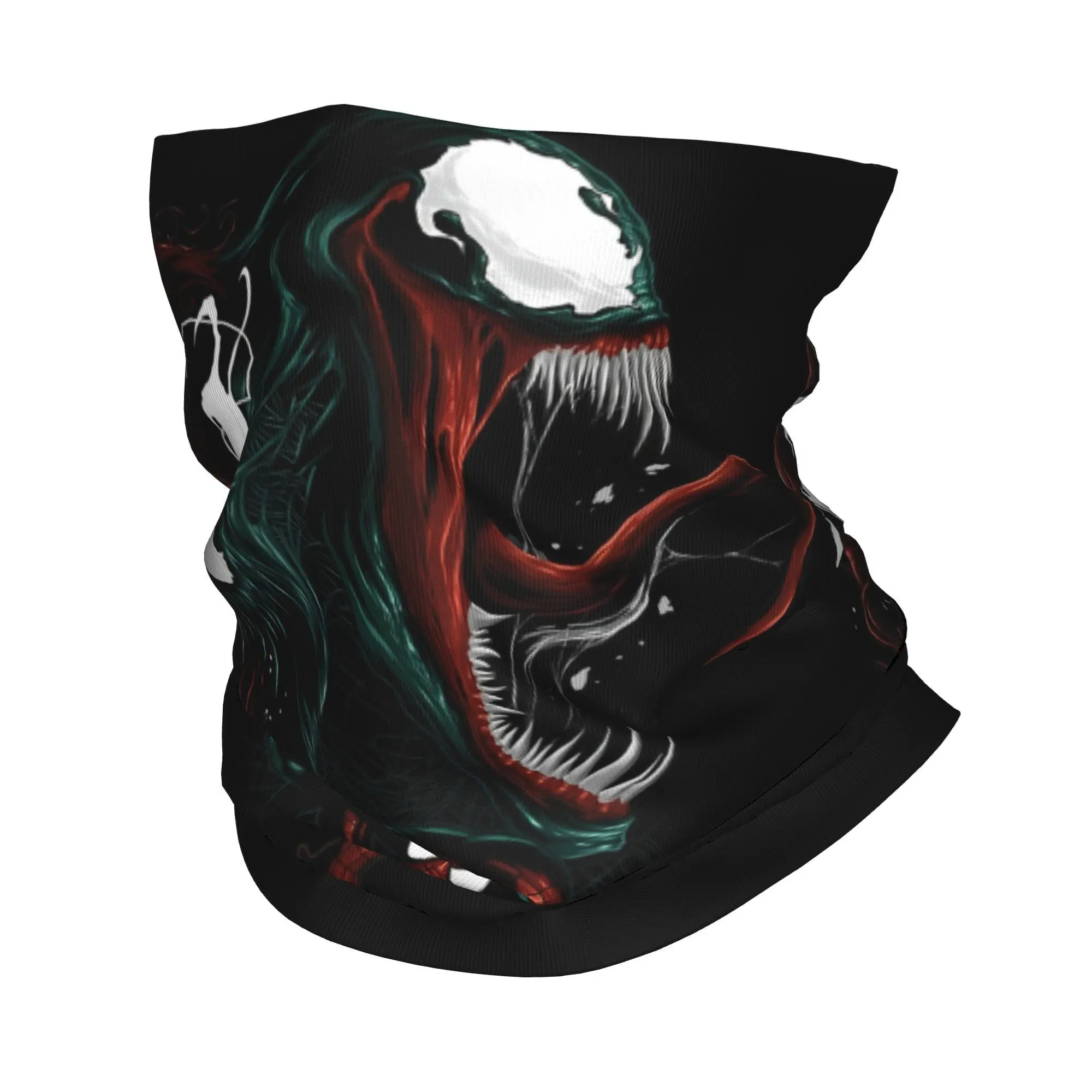 Spider-Man Venom And Carnage Split Portrait Bandana Neck Gaiter Printed  Face Scarf Warm Face Mask Hiking Unisex Adult Windproof