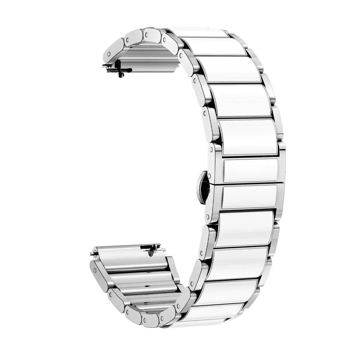 18mm Ceramic+Metal Strap for Huawei Watch GT5 Pro 42mm/GT5 41mm Replaceable Bracelet for Huawei Watch GT4 41mm Sport Watchband