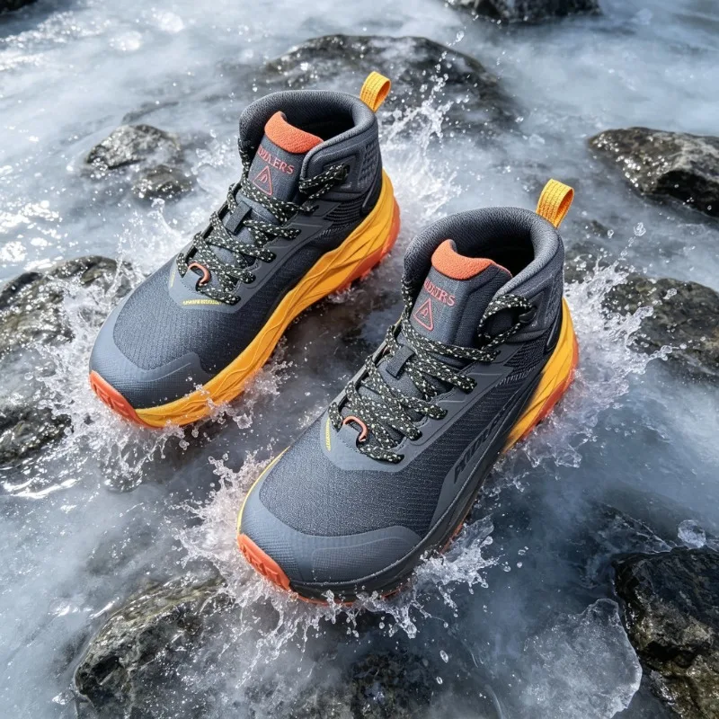 2026 New Luxury Men Hiking Sneakers Wearable Men Shoes Trekking Unisex Climbing Shoe Man Mid-Top Men Mountain Climbing Footwear