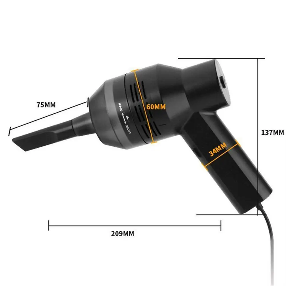 Aspiradora de teclado USB para ordenador, miniaspirador portátil para teclado, portátil y de escritorio